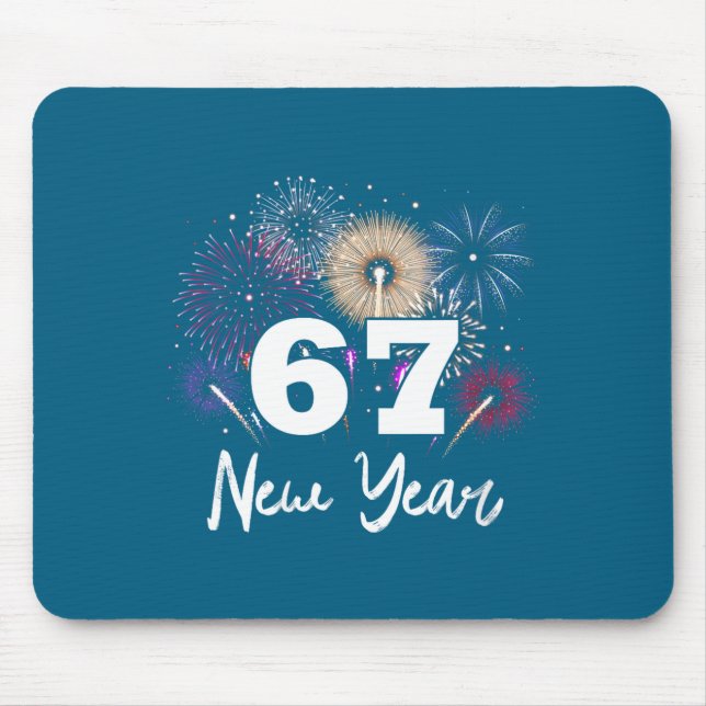 Womens Happy 2026 New Year's Eve Party 67 Meme V-n Mouse Pad (Front)