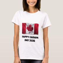 Women's Happy Canada Day T-shirt