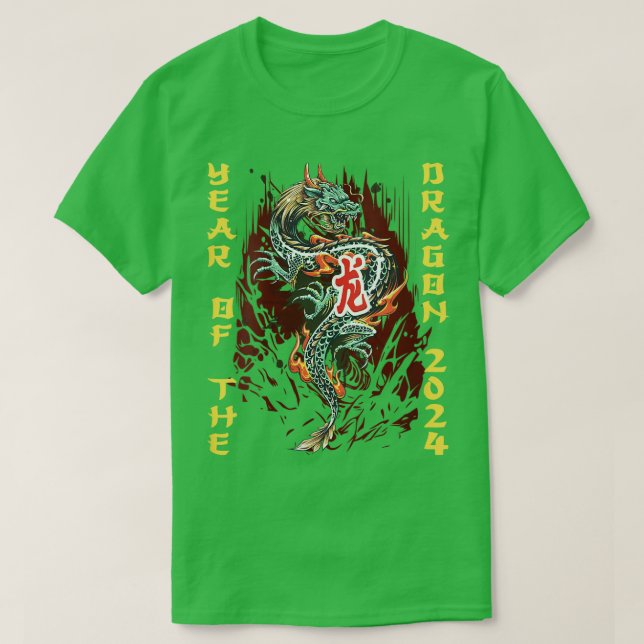 Womens Happy Chinese New Year 2024 Year of the Dra T-Shirt (Design Front)