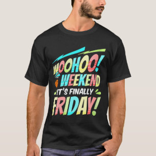 Womens Happy Friday Fri Yay Teacher School Meme V- T-Shirt