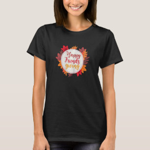 Womens Happy Friendsgiving 2022 Cute Turkey Frien T-Shirt