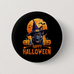 Womens Happy Halloween Dog 1 6 Cm Round Badge