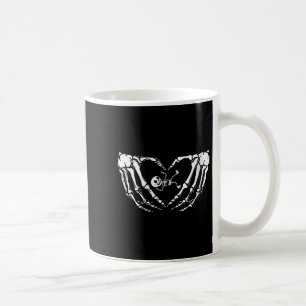 Womens Happy Halloween Pregnant Baby Skeleton Spoo Coffee Mug