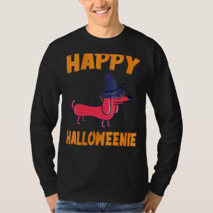Womens Happy Halloweenie Wiener Dog Costume Dachsh T-Shirt