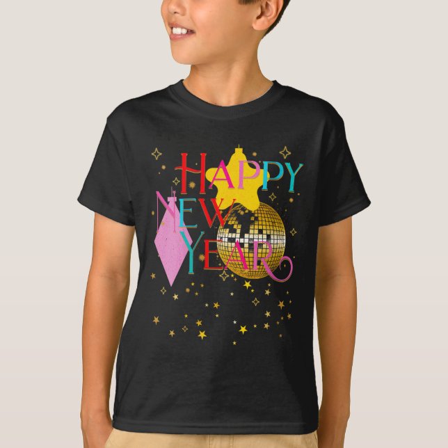 Womens Happy New Years Eve Party Supplies 2026 Mat T-Shirt (Front)