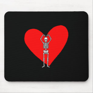 Women's Happy Valentine’s Day Skeleton Vintage For Mouse Pad