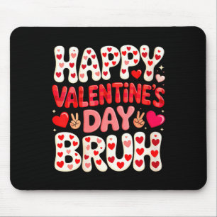 Women's Happy Valentine's Day Hearts Matching Kids Mouse Pad