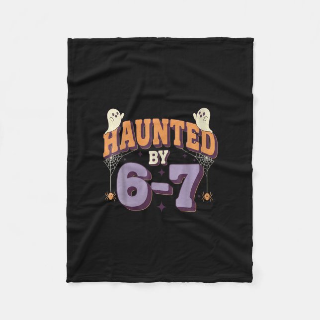 Womens Haunted 67 Six Seven Meme  Fleece Blanket (Front)