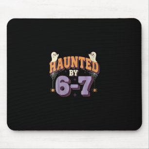 Womens Haunted 67 Six Seven Meme Mouse Pad