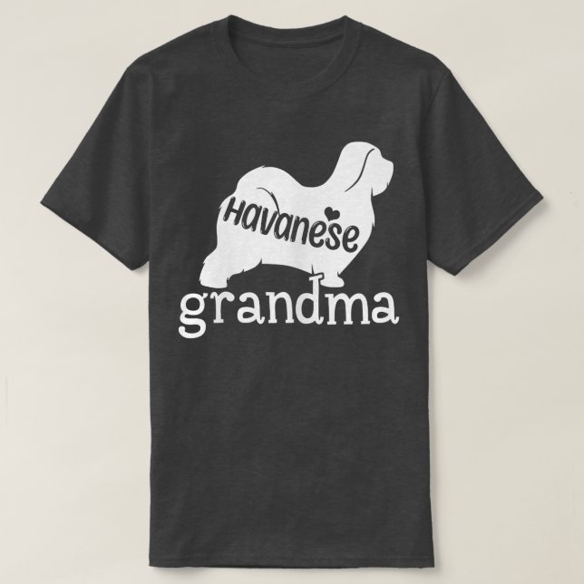 Womens Havanese Grandma Gifts Cute Havanese Dog Lo T-Shirt (Design Front)