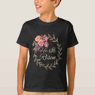 Womens He Is Risen T Religious Easter T He Is Rise T-Shirt
