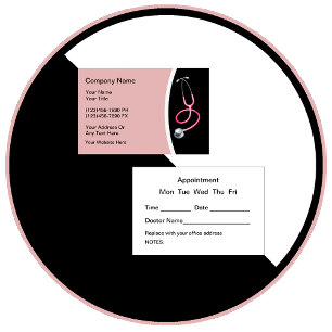 Women's Health Medical Doctor Appointment Business Card