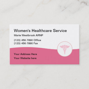 Women's Health Medical Office Business Card