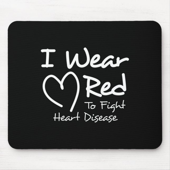 Women's Heart Disease Design  Mouse Pad (Front)
