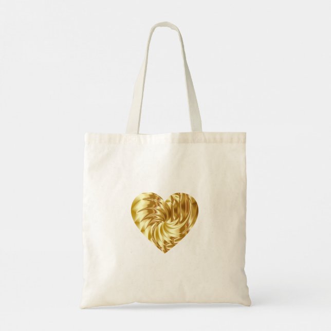 Women's heart tote bag for sale. (Back)