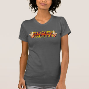 WOMENS Heavy Metal Fire Horns Shirt