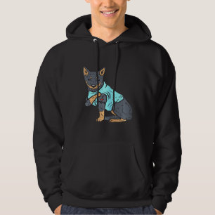 Womens Heeler I Love Mum Animal Pet Red Blue Cattl Hoodie