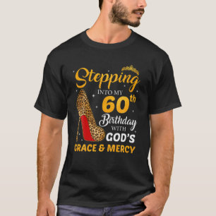 Womens Heels 60Th Birthday Squad Stepping Into 60 T-Shirt