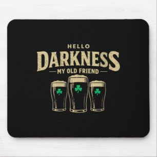 Women's hello darkness old friend irish shamrock mouse pad