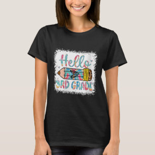 Womens Hello Third Grade Back To School 3rd Grade T-Shirt