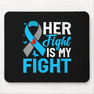 Womens Her Fight Is My Fight V-neck  Mouse Pad