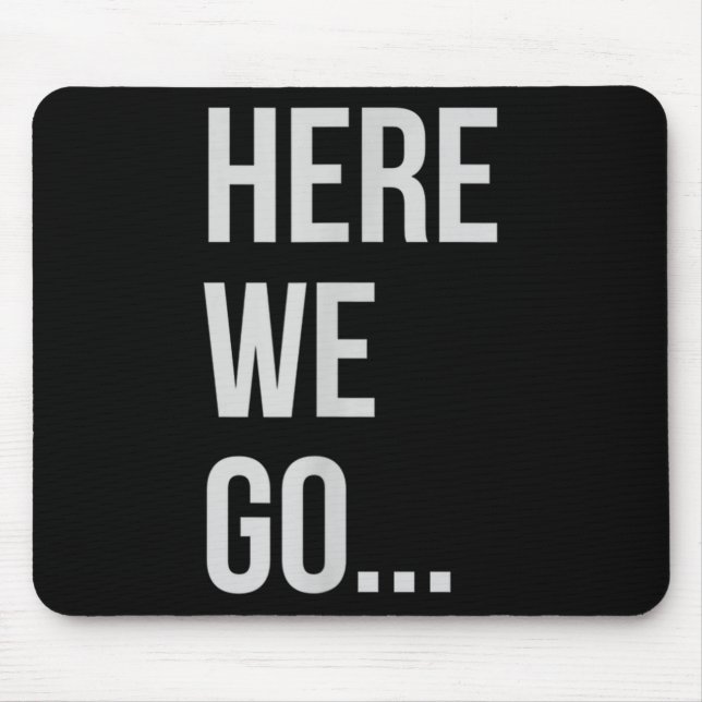 Womens Here We Go Xl Heather Blue  Mouse Pad (Front)