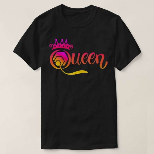 Womens HEX Queen Crypto Stake Women's HEX cryptocu T-Shirt (Design Front)
