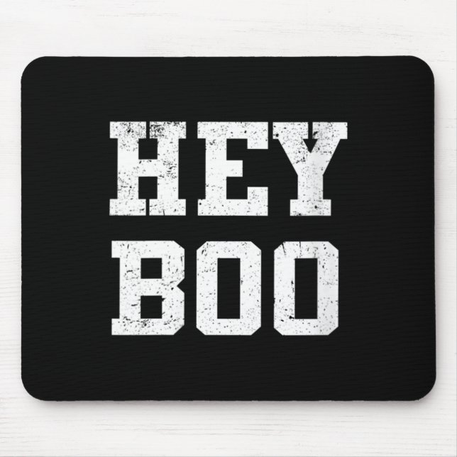 Womens Hey Boo Halloween Mouse Pad (Front)