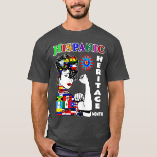 Womens Hispanic Heritage Month Woman Latino Countr T-Shirt