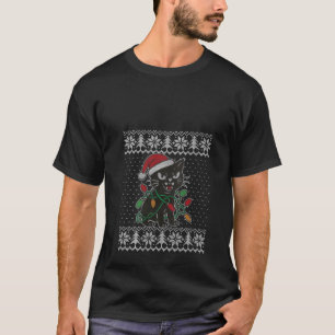 Womens Hiss cat Ugly Sweater Funny Angry cat Chris