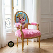 Womens History Modern Royalty Decoupage Furniture
