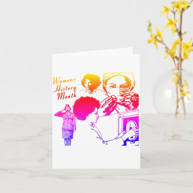 Women's History Month Card (Yellow Flower)