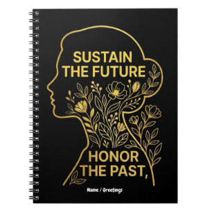 Women's History Month Eco-Feminist Sustain Future Notebook
