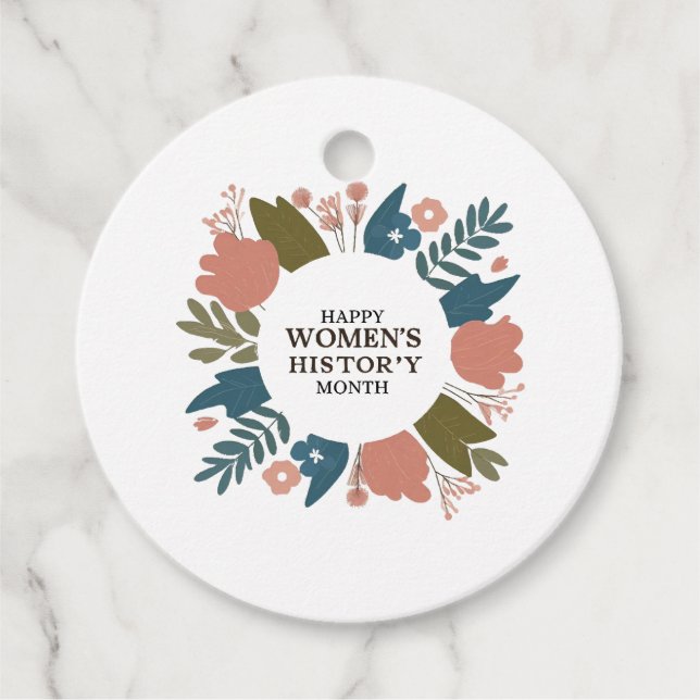Women's History Month Favour Tags (Front)