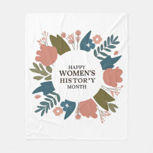 Women's History Month Fleece Blanket