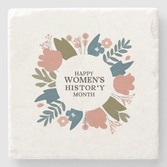 Women's History Month Stone Coaster (Front)