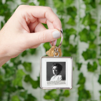 Women's History: Rosa Luxemburg Quote on Freedom Key Ring