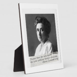 Women's History: Rosa Luxemburg Quote on Freedom Plaque