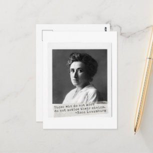 Women's History: Rosa Luxemburg Quote on Freedom Postcard