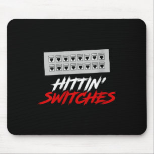 Womens Hittin Switches Funny Network Admin Tech Hu Mouse Pad