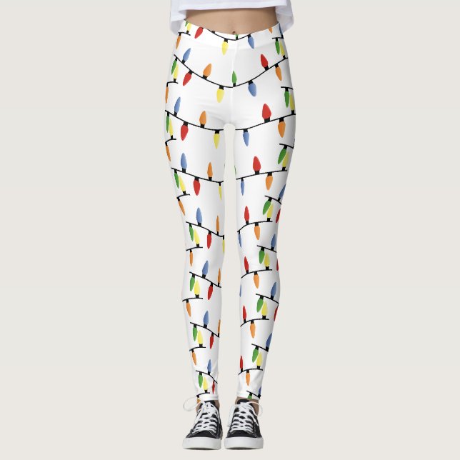 Women's Holiday Lights Leggings (Front)
