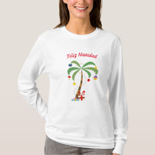 Women's Holiday Shirt-Feliz Navidad T-Shirt