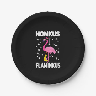 Womens Honkus Flaminkus Funny Gift for Halloween Paper Plate