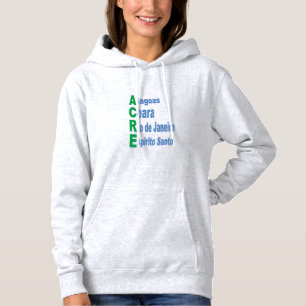Women's  Hoode ash  BRAZIL TOURISM  Hoodie