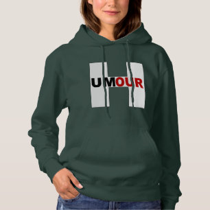 Women's Hooded Sweat Foret Green HUMOUR DESIGN Hoodie