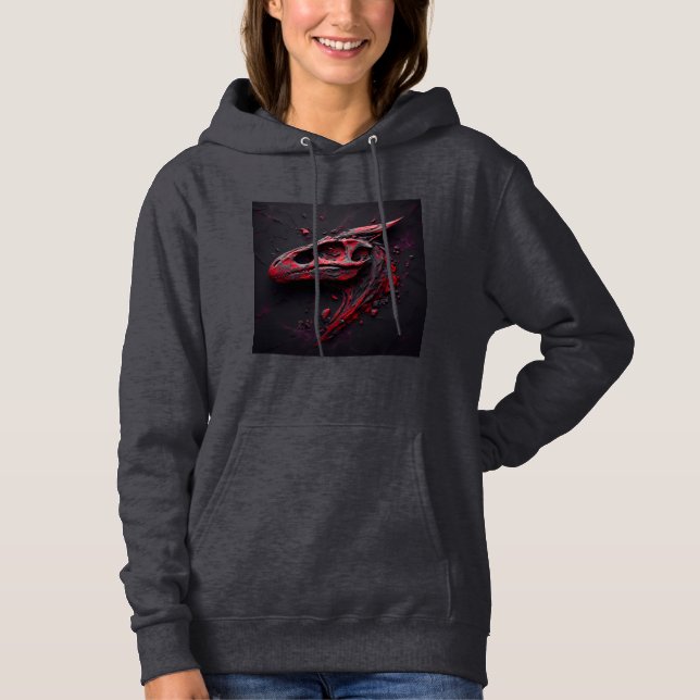 Women's Hooded Sweatshirt Artwork 28 (Front)