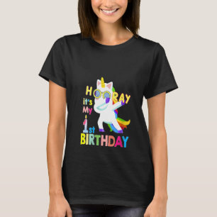 Womens Hooray It's My First Birthday  1st Birthday T-Shirt
