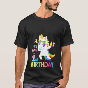 Womens Hooray It's My First Birthday 1st Birthday T-Shirt