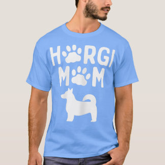 Womens Horgi MomCorgi and Husky Dog Mi T-Shirt