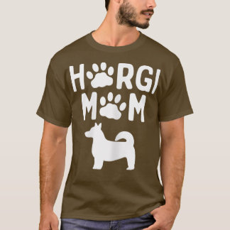 Womens Horgi Mum Corgi and Husky Dog Mi T-Shirt